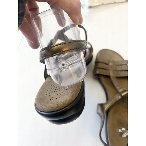 SAS Capri T Strap Sandals Size 10 Leather Classic Comfort Arch Support USA Made - Picture 7 of 10